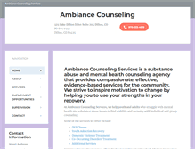 Tablet Screenshot of ambiancecounseling.com